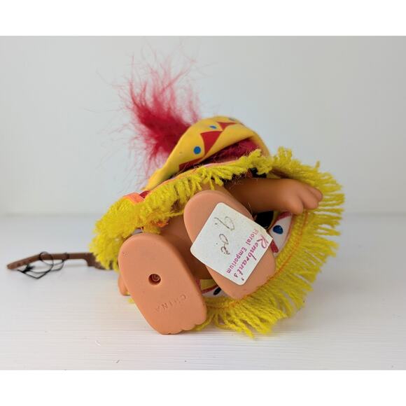VTG Russ Troll Doll Mexico Trolls Around the World Poncho Sombrero Guitar 5" - Picture 5 of 5